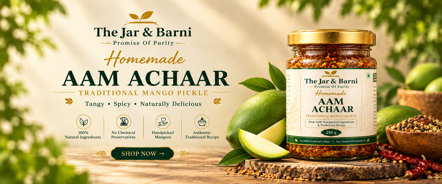 The Jar & Barni Homemade Karonda Khatta Meetha Achaar - Traditional Karonda Pickle 250g