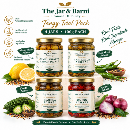The Jar & Barni Tangy Trial Pack — 4 Jars (100g each)